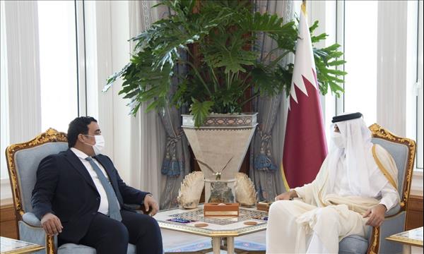 Qatar - Amir meets Chairman of Libyan Presidential Council