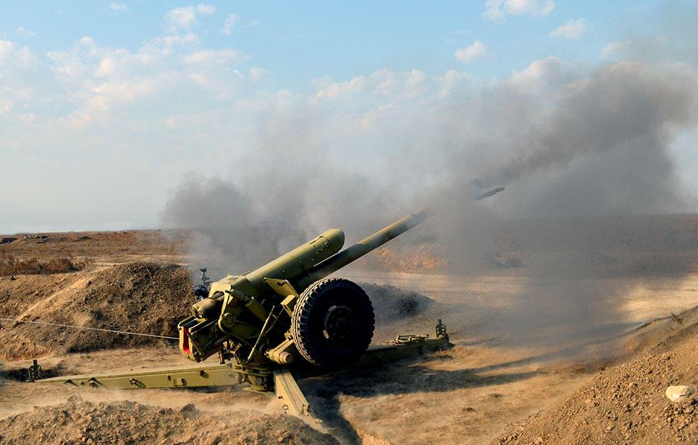 Army's artillery troops hold live-fire drills