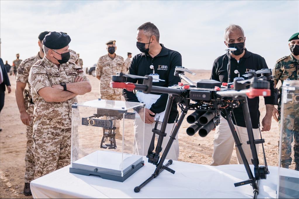 Jordan - King observes field testing of defence systems developed by JODDB
