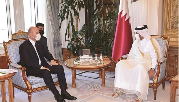 Qatar - PM meets Turkish interior minister