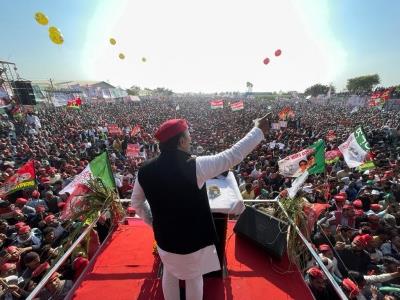  Akhilesh says SP will oust BJP in UP; Jayant Chaudhary announces SP-RLD alliance (Ld) 