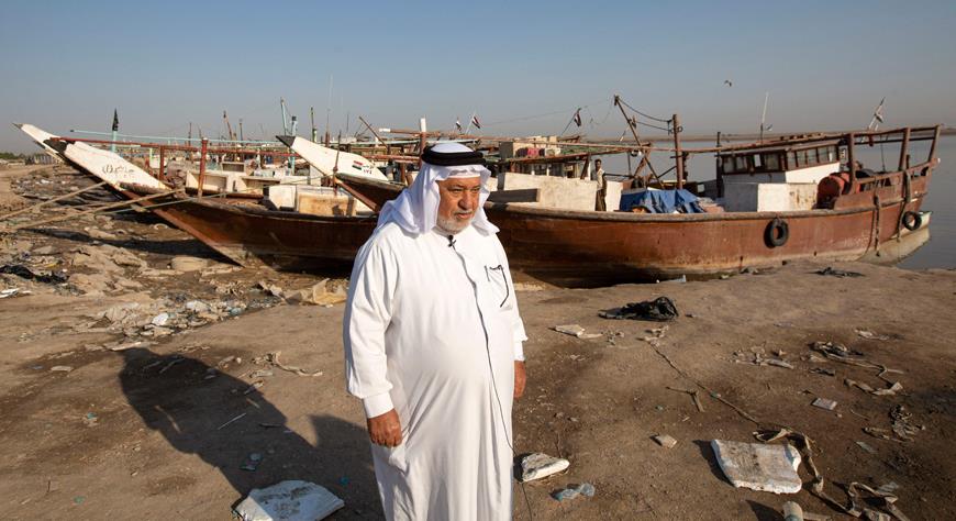 UK - Iraqi fishermen caught in net of water frontiers