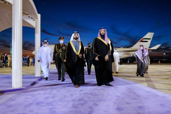 UAE - Mohammed bin Rashid arrives in Riyadh for 42nd GCC Summit
