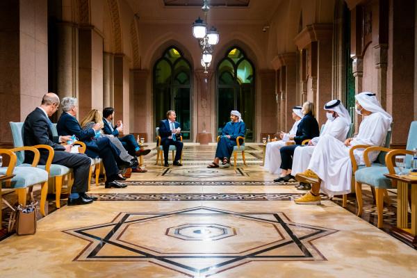 UAE - Abdullah bin Zayed receives delegation of UK Abraham Accords Group leaders