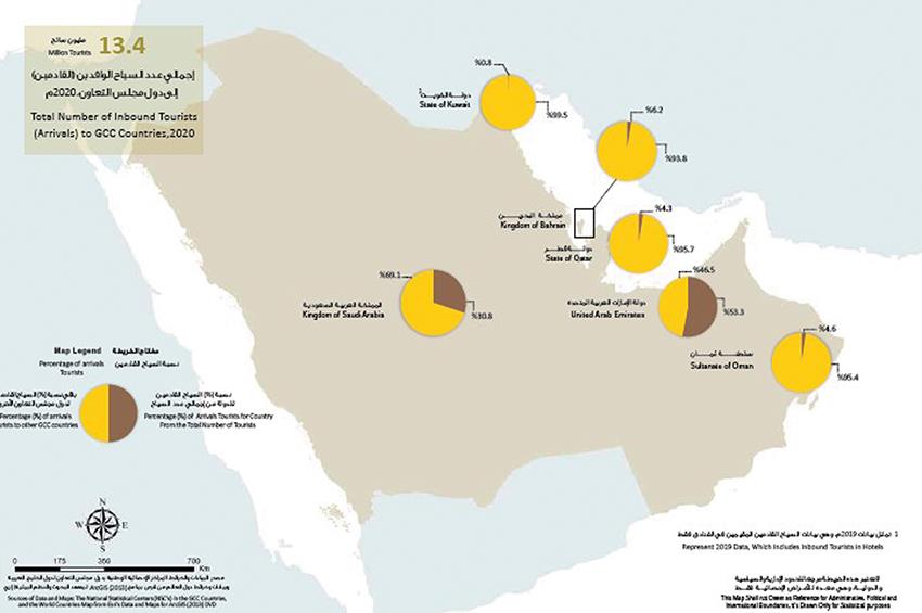 البحرين الثالثة خليجيا من حيث نسبة السياح الأجانب