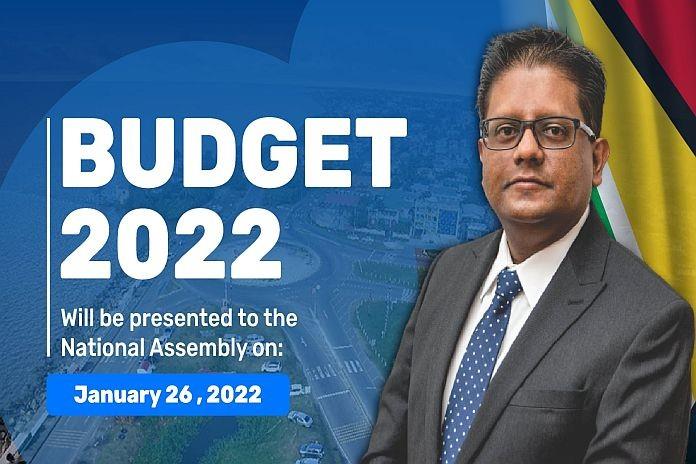 Guyana to present estimates of revenue and expenditure, January 26