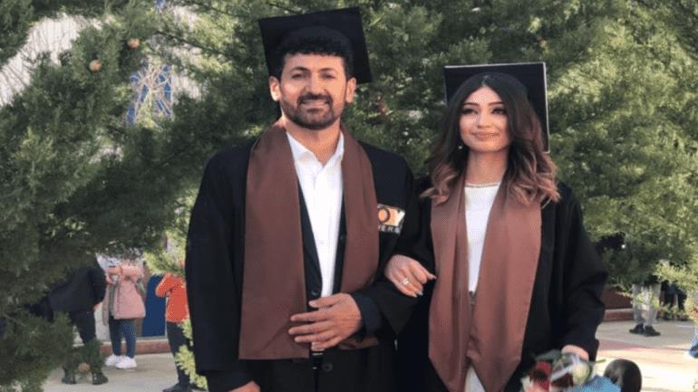 الاردن - أب عراقي يتخرج من الجامعة مع ابنته في يوم واحد