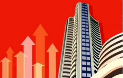  Equities settle high after crash on Monday; Sensex up over 350 pts (Ld) 