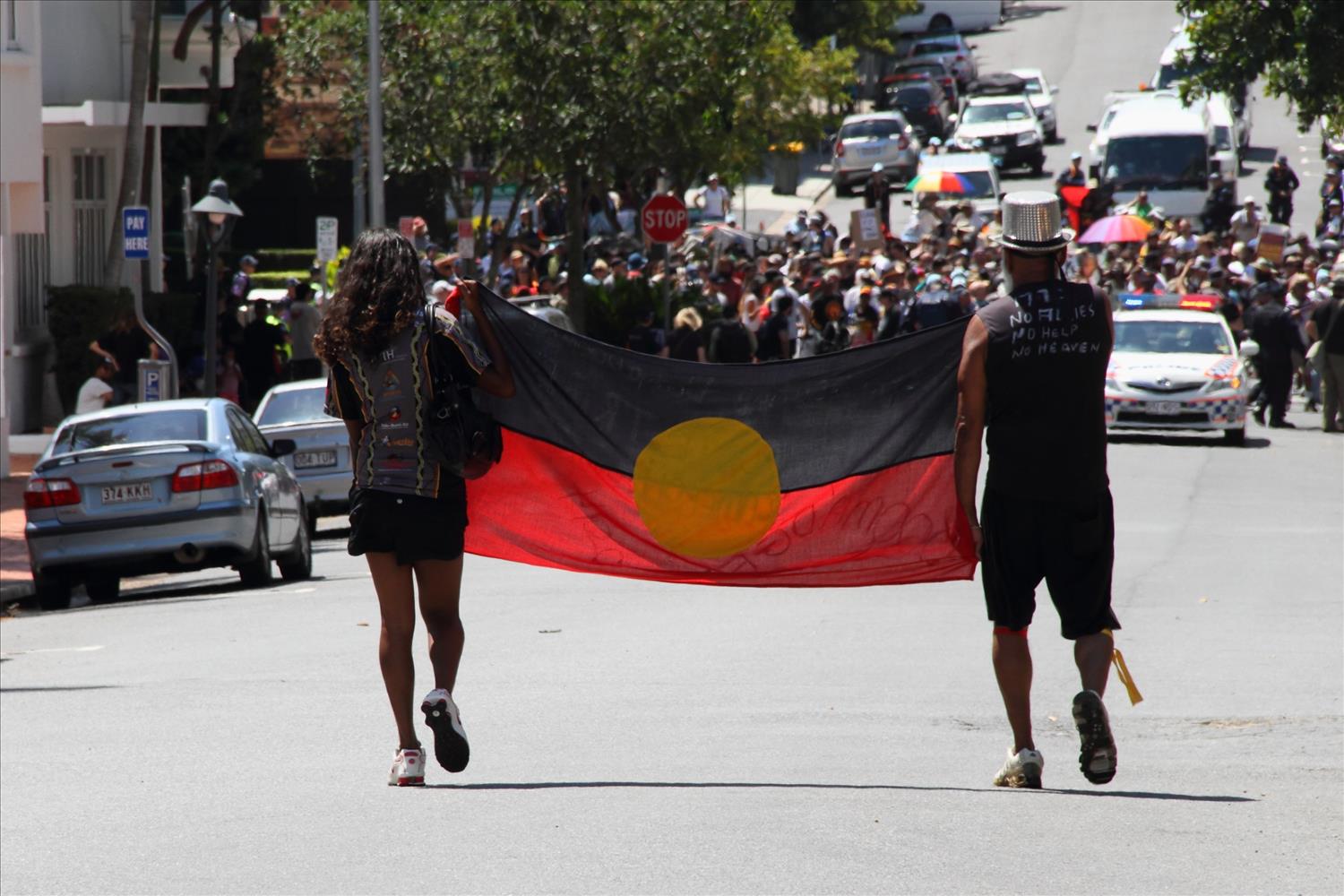Don't say the Aboriginal flag was 'freed'  it belongs to us, not the Commonwealth