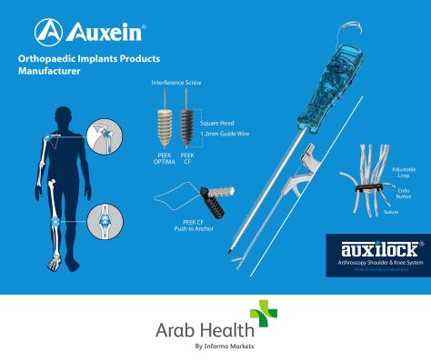 Auxein Medical showcases advanced orthopaedic implants at Arab Health 2022