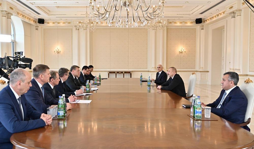 President Ilham Aliyev receives delegation led by governor of Russia's Astrakhan region