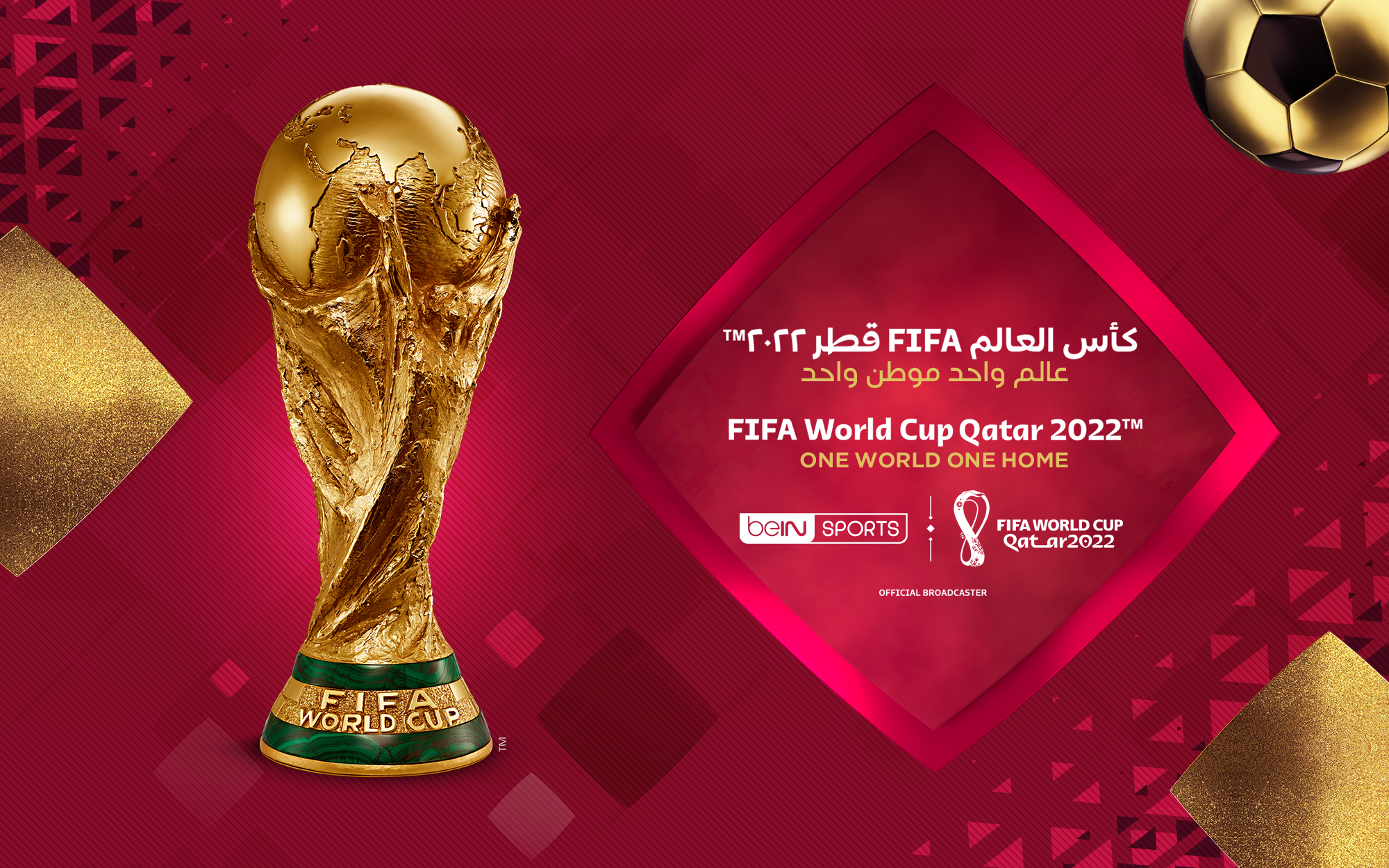 beIN MEDIA GROUP Reveals FIFA World Cup Qatar 2022TM Slogan - One World One Home