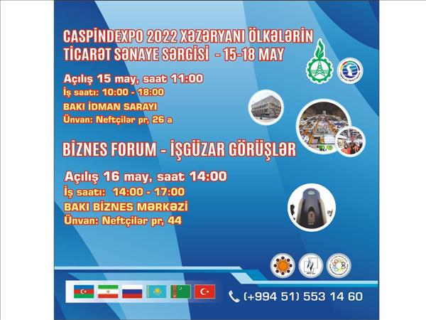 Azerbaijan To Hold International Trade-Industrial Exhibition CASPINDEXPO-2022