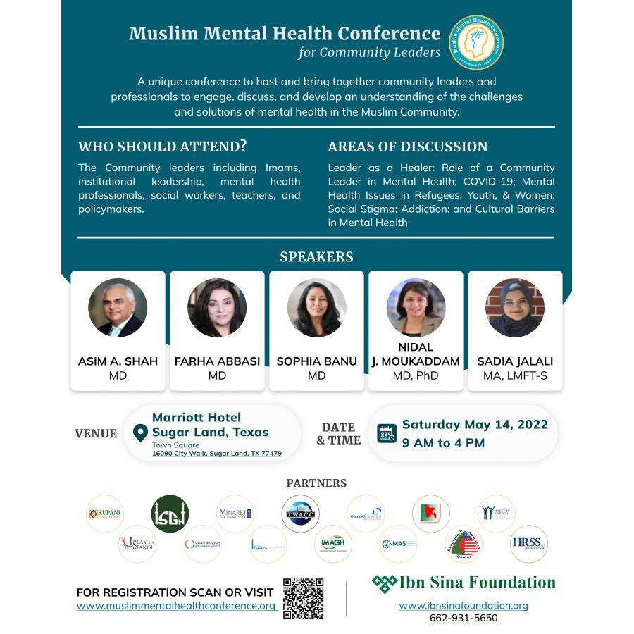 Ibn Sina Foundation Arranges“Muslim Mental Health Conference For Community Leaders”