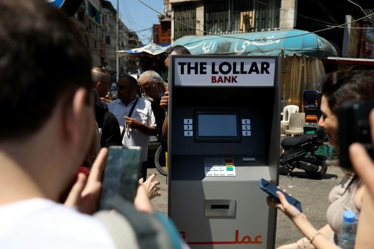Lebanese activists launch mock 'lollar' currency