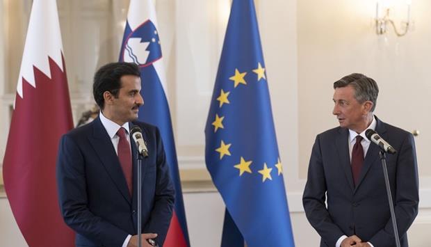 Talks With Slovenian President Will Strengthen Ties: Amir