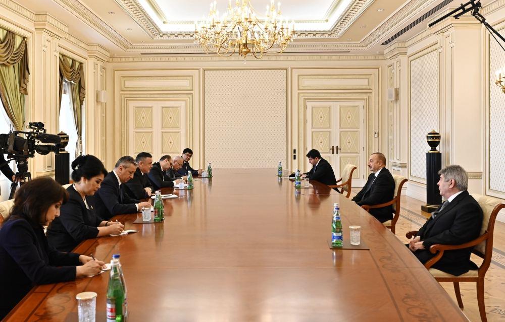 President Ilham Aliyev Receives Delegation Led By Speaker Of Legislative Chamber Of Uzbekistan`S Oliy Majlis