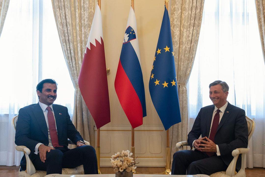 Amir And Slovenian President Issue Joint Press Statement