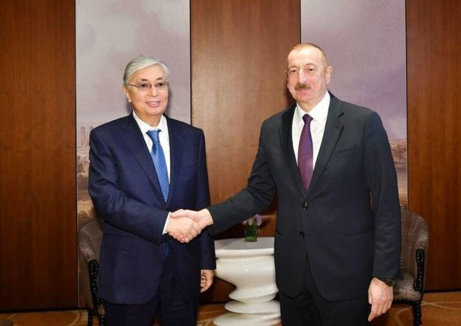 President Ilham Aliyev Calls Kazakh President