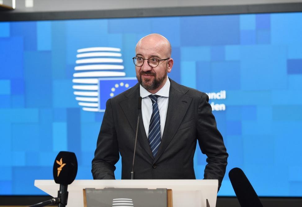 European Council President Charles Michel Makes Press Statement Following Trilateral Meeting With President Ilham Aliyev And Prime Minister Nikol Pashinyan (PHOTO)