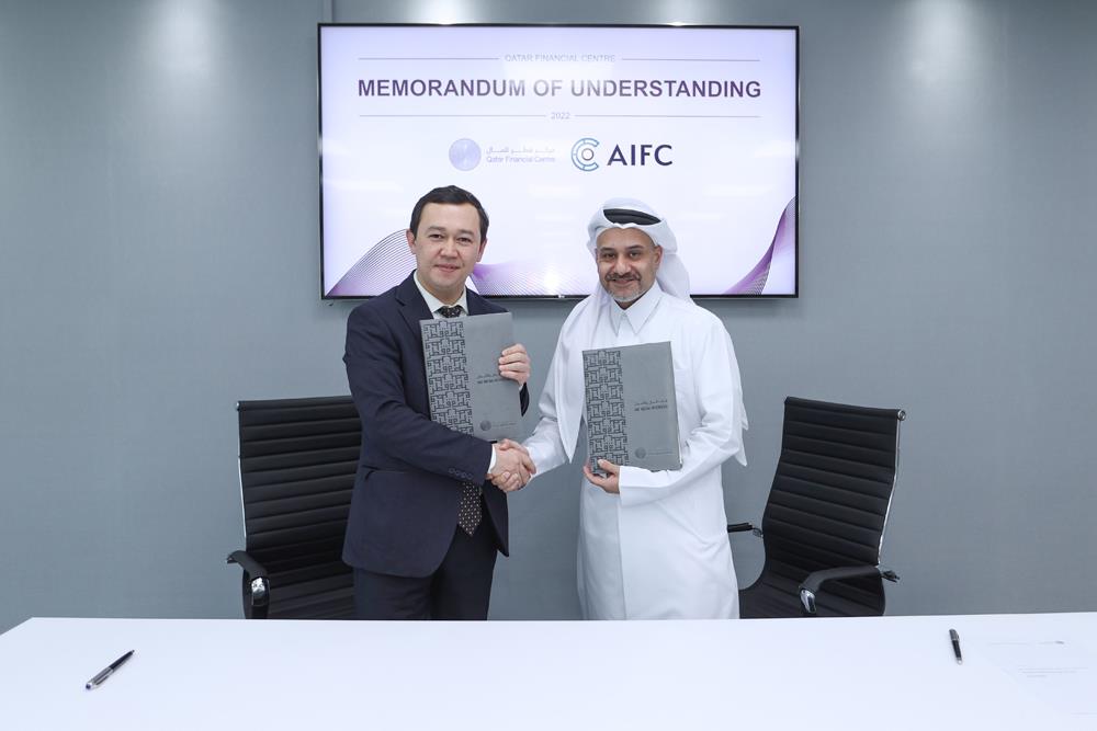 QFC And AIFC Sign Mou To Boost Financial Activities