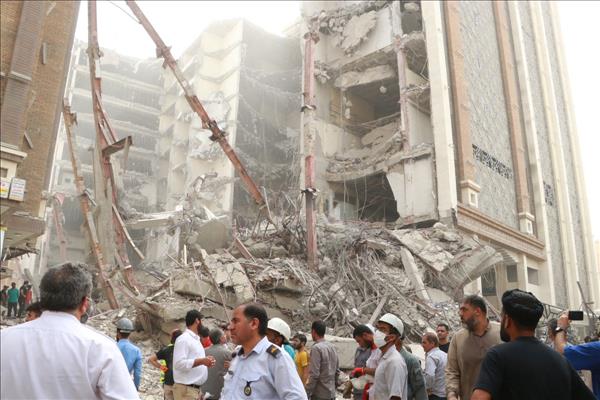 Five Dead, Scores Trapped After Building Collapses In Iran -State TV