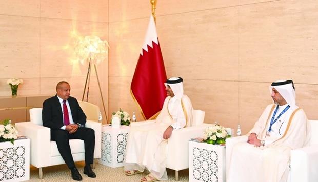 PM Meets Heads Of Delegations Participating In Milipol Qatar 2022