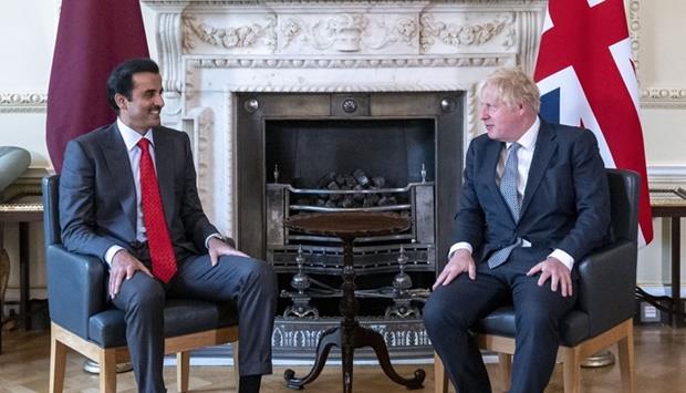 Amir And British Prime Minister Discuss Strategic Relations