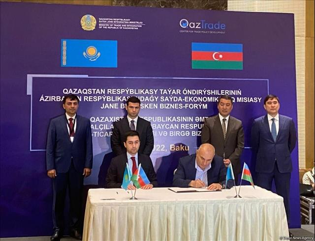 Azerbaijan, Kazakhstan Ink Several Accords On Economic Cooperation