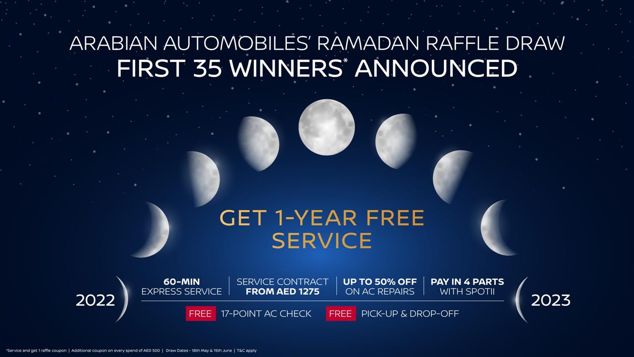 35 Winners Of Arabian Automobiles Ramadan Campaign's First Raffle Draw Announced
