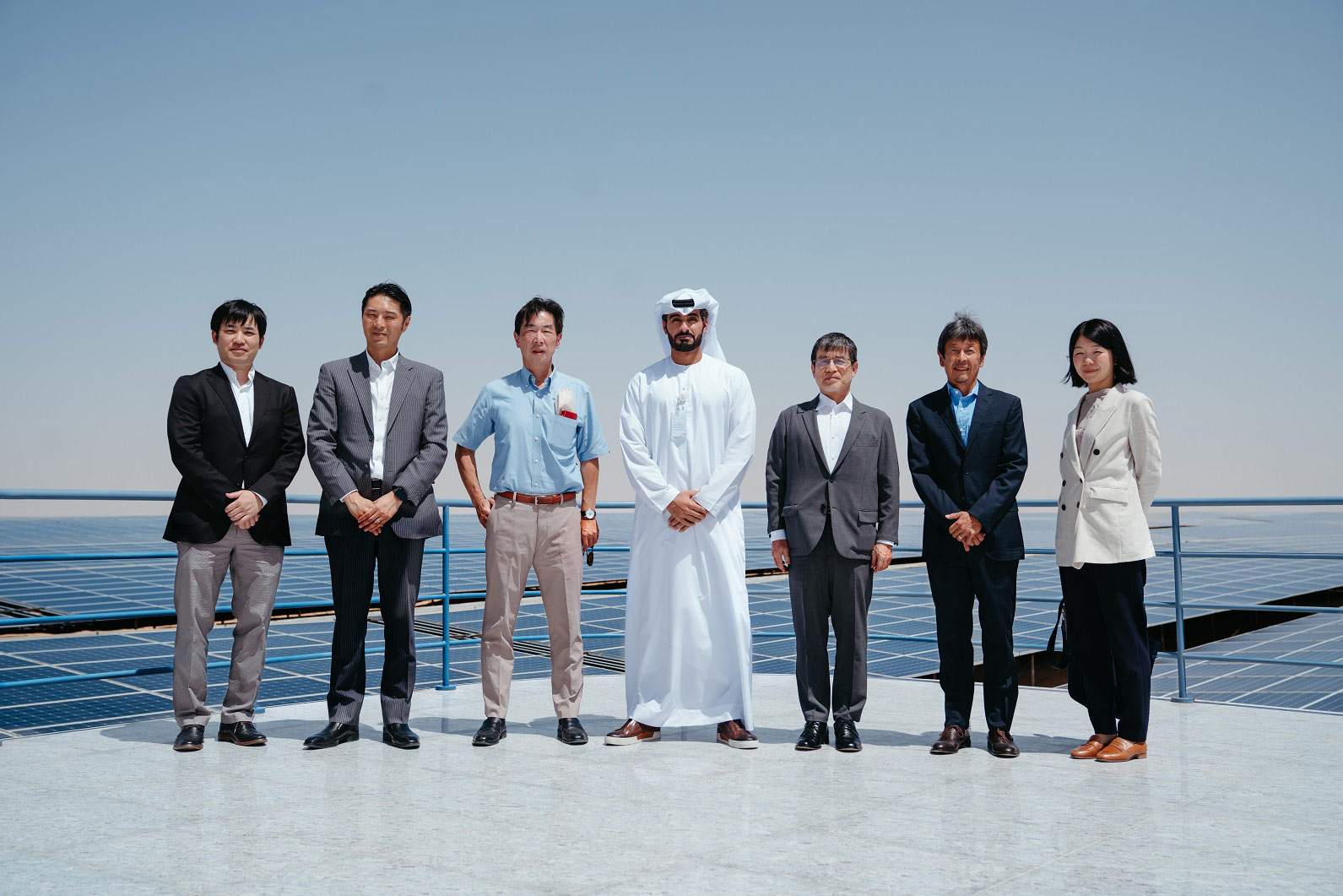 Japanese Ambassador to the UAE visits Noor Abu Dhabi - one of the largest solar plants in the world