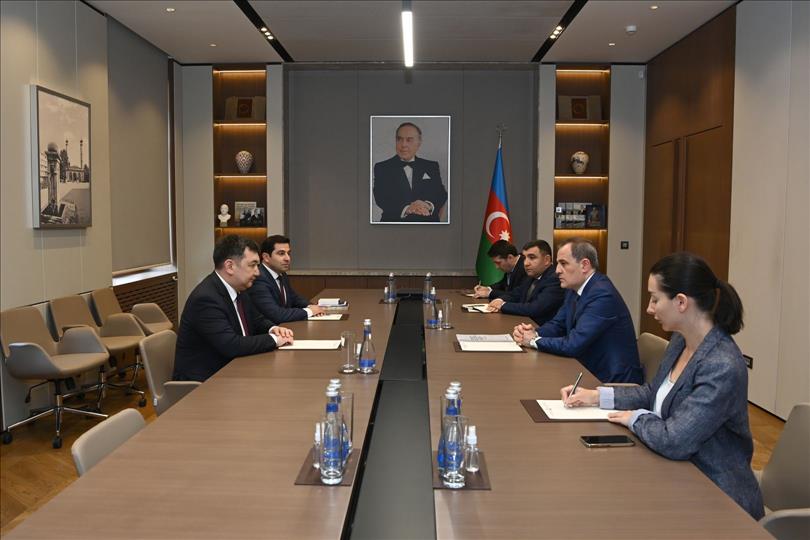 Azerbaijani Foreign Minister Meets Head Of International Turkic Academy (PHOTO)