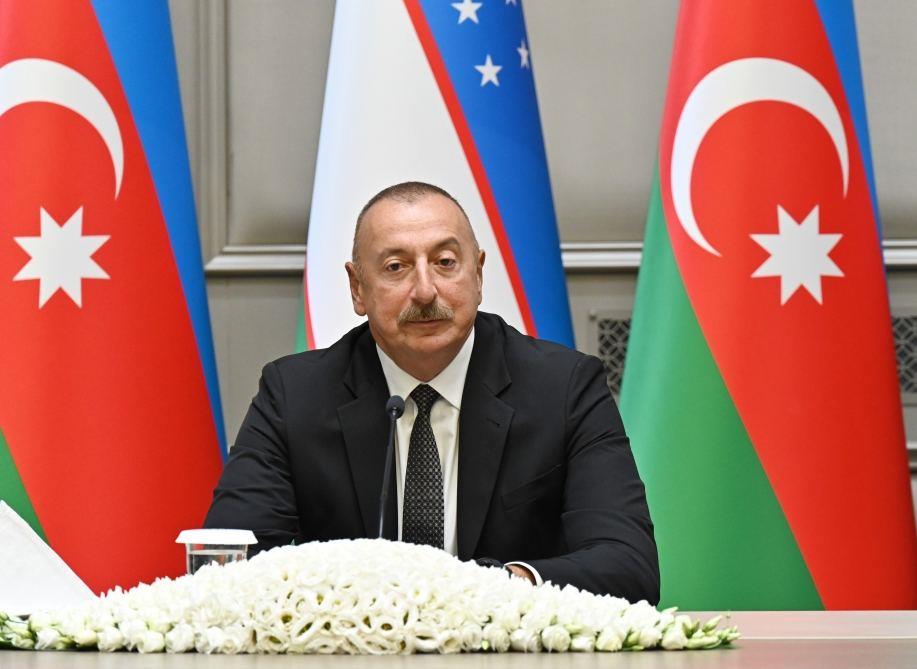 Regions Where Azerbaijan And Uzbekistan Are Located Require Daily Attention To Issues Of Strengthening Security And Defense Capability - President Ilham Aliyev