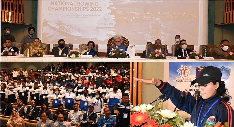 LG Inaugurates First-Ever National Rowing Championship In J&K