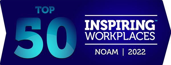 The 2022 Top 50 Inspiring Workplaces Across North America Announced