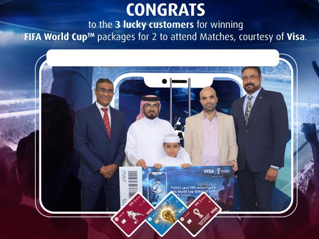 QIB Announces May Winners Of Its FIFA World Cup Qatar 2022 Promotion, Courtesy Visa