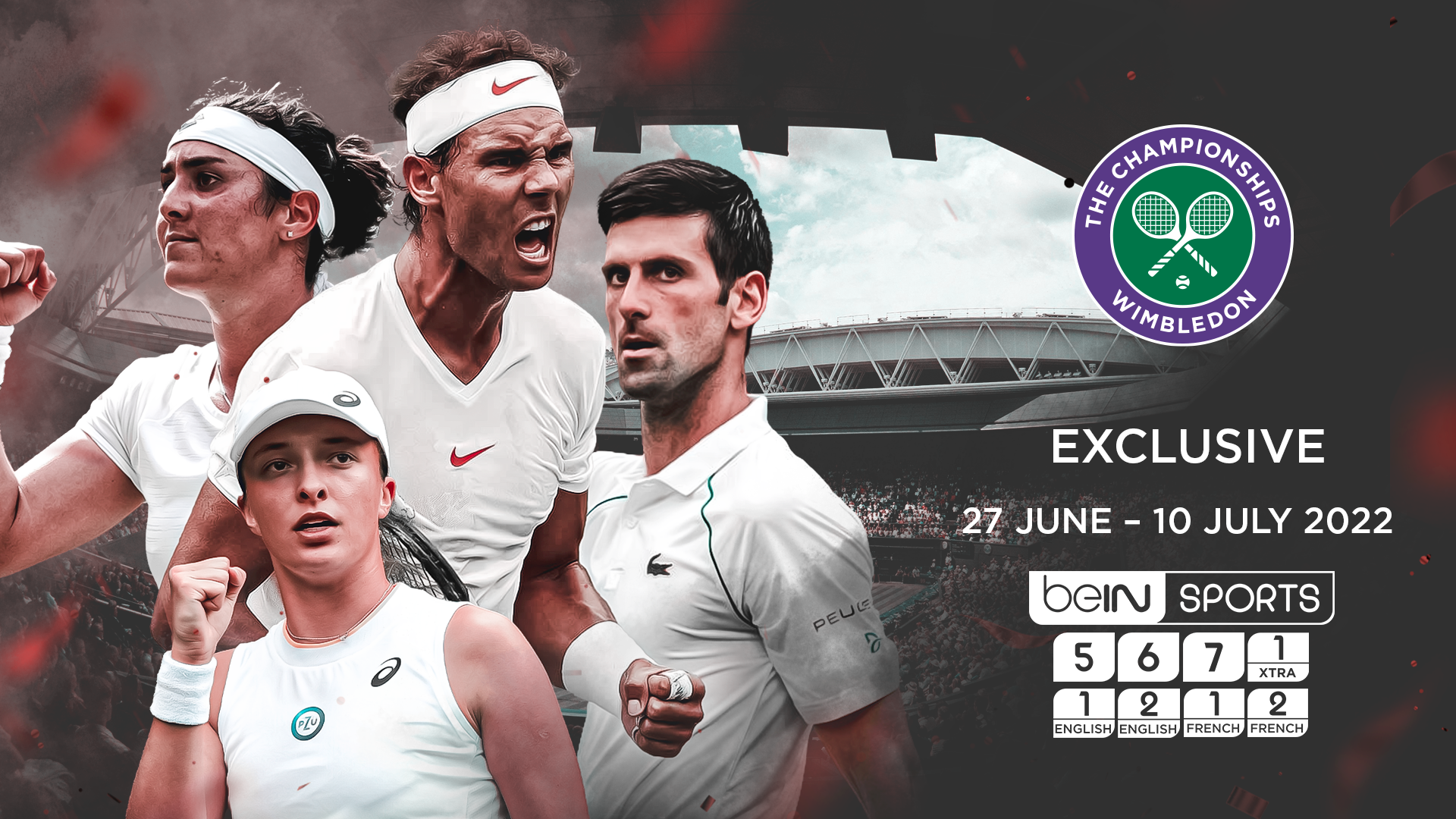 beIN SPORTS to Broadcast Upcoming 2022 Wimbledon Championship Across MENA