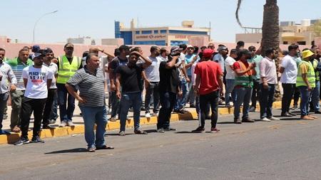 احتجاج لموظفي موانئ العقبة للمطالبة بتوفير إجراءات السلامة