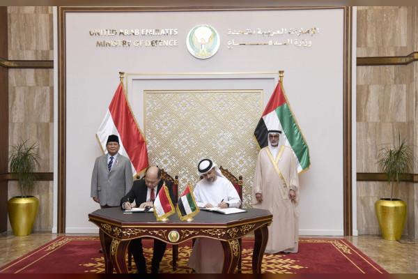 UAE Minister Of State For Defence Affairs Receives Indonesian Defence Minister
