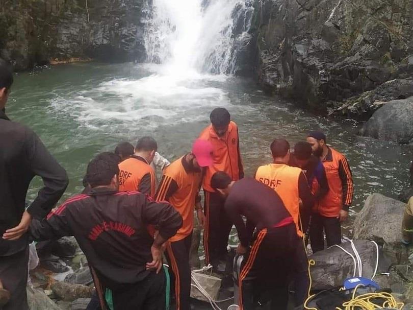 Missing Boy's Body Retrieved From Waterfall In North Kashmir's Baramulla