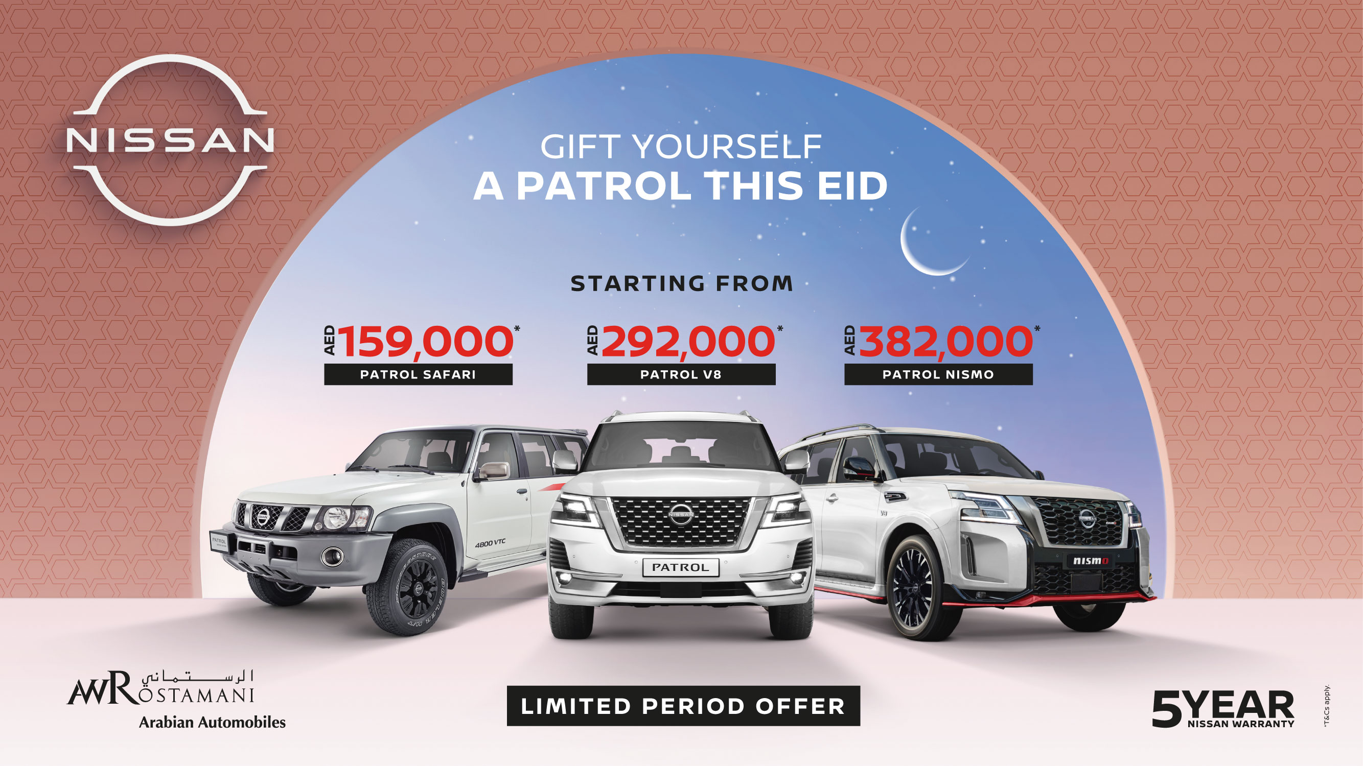 Nissan of Arabian Automobiles announces Eid Al Adha exclusive offerson UAE’s most loved car – the Nissan Patrol