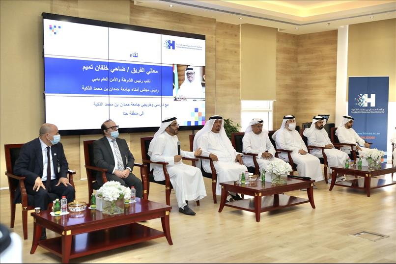 HBMSU's Chairman Of Board Of Governors Meets With University Learners And Alumni In Hatta Region