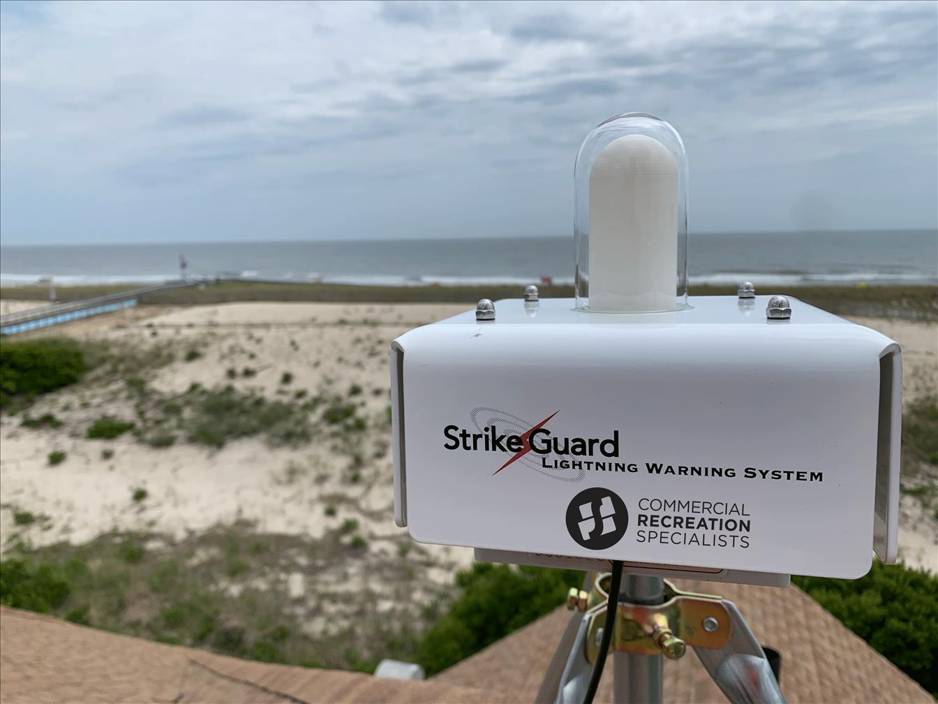 EARLY WARNING LIGHTNING DETECTION EQUIPMENT INSTALLED AT THE JERSEY SHORE