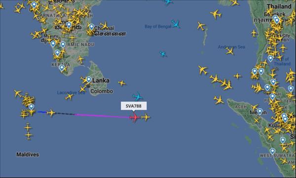 Plane Said To Carry Sri Lanka's President Most-Tracked In World Plane Said To Carry Sri Lanka's President Most-Tracked In World