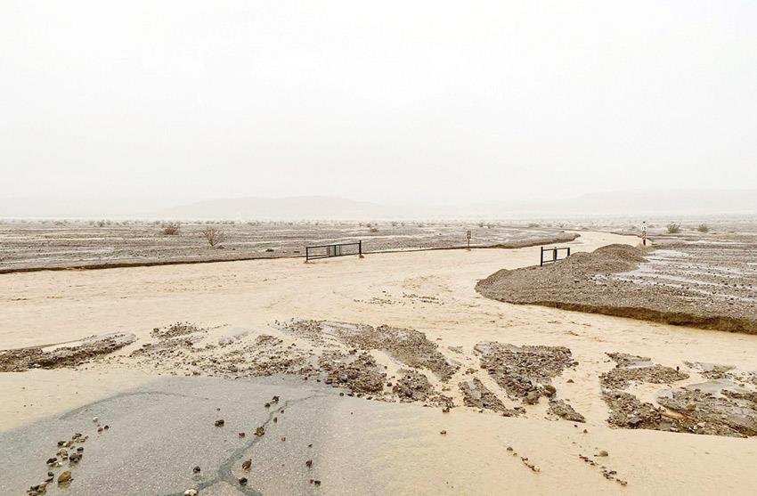 أمطار طوفانية غير مسبوقة في محمية وطنية بكاليفورنيا