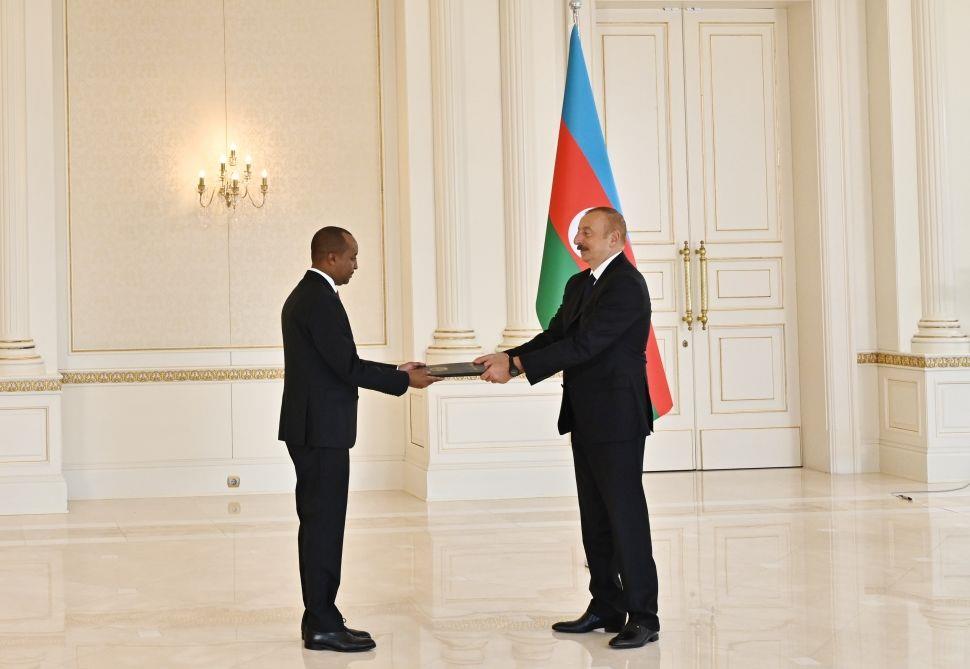 President Ilham Aliyev Receives Credentials Of Incoming Ambassador Of Rwanda