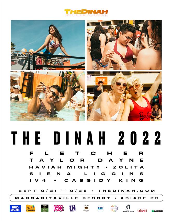 THE DINAH ANNOUNCES MASSIVE ALL-STAR ALL-FEMALE ENTERTAINMENT LINE-UP FOR 2022
