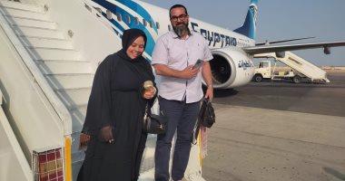 صور أولى الرحلات القادمة من مطار 'معيتيقة الليبى' إلى شرم الشيخ