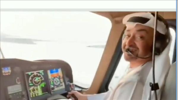 Watch: UAE President Pilots Chopper Over Country In Viral Video