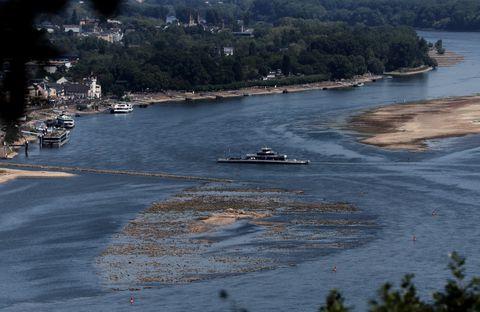 Rhine River At Key Waypoint Set To Steady At Low Water Level